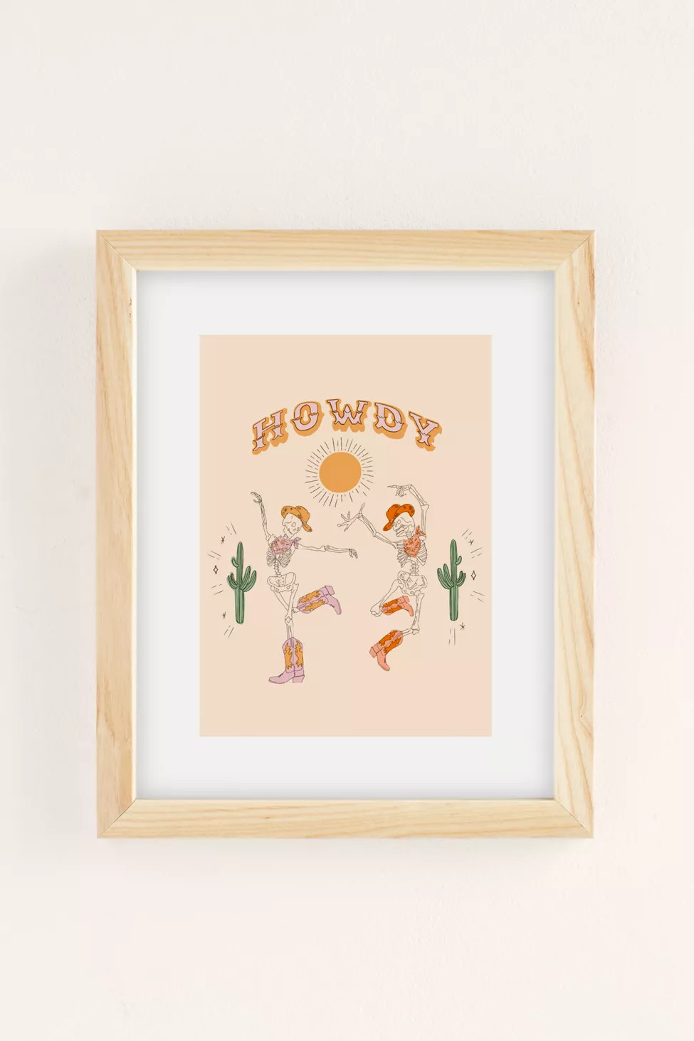 shanasart Howdy Art Print | Urban Outfitters (US and RoW)