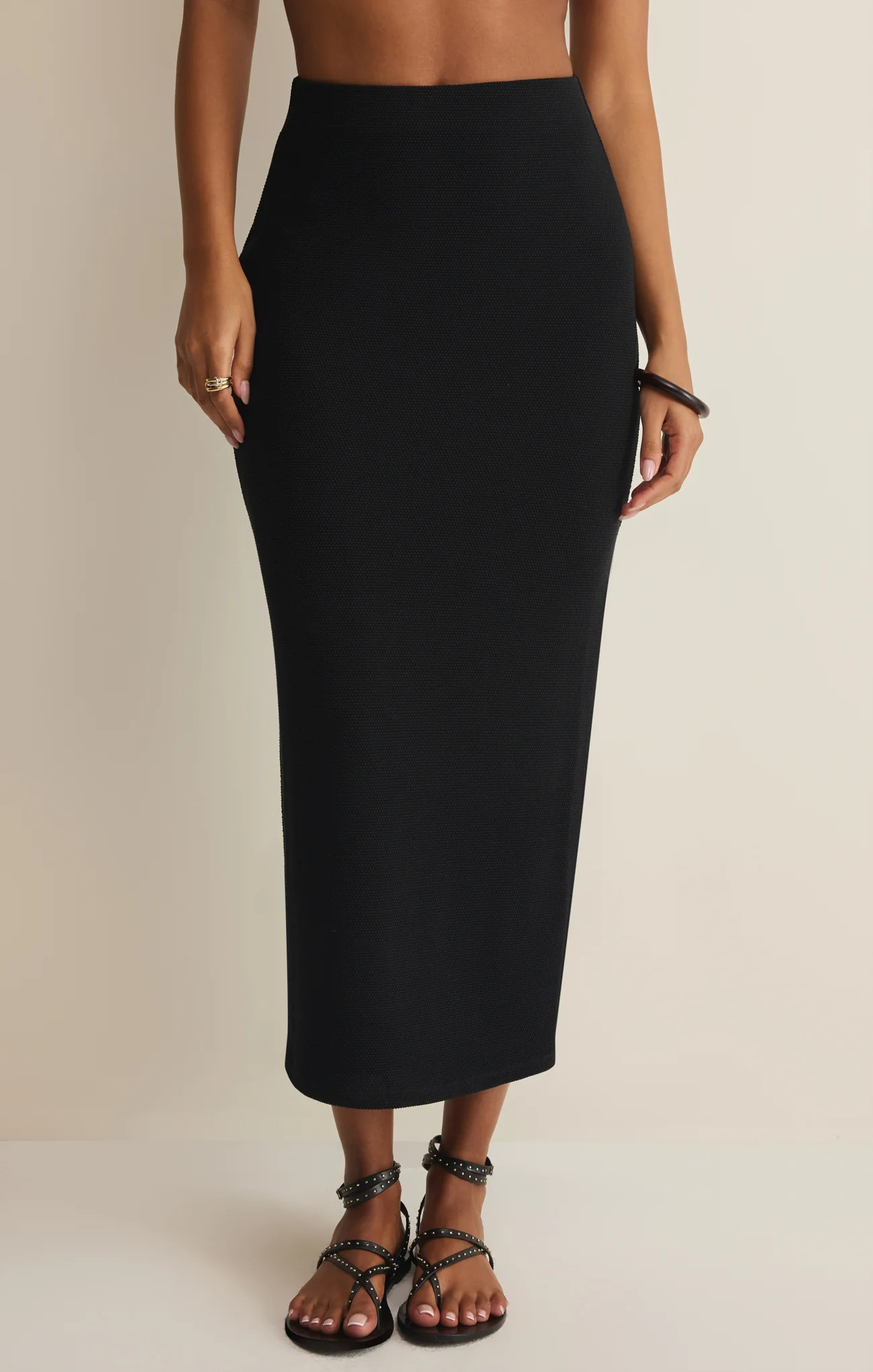 Ainslie Midi Skirt Black / Medium | Z Supply