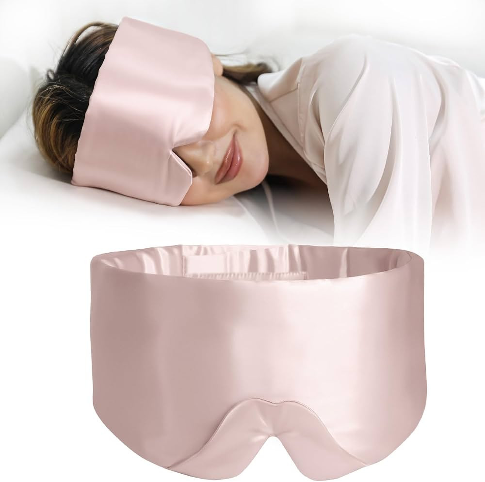 ZIMASILK 100% 22 Momme Mulberry Silk Sleep Mask - Full Silk Filled, Ultra-Soft & Breathable, Face... | Amazon (US)