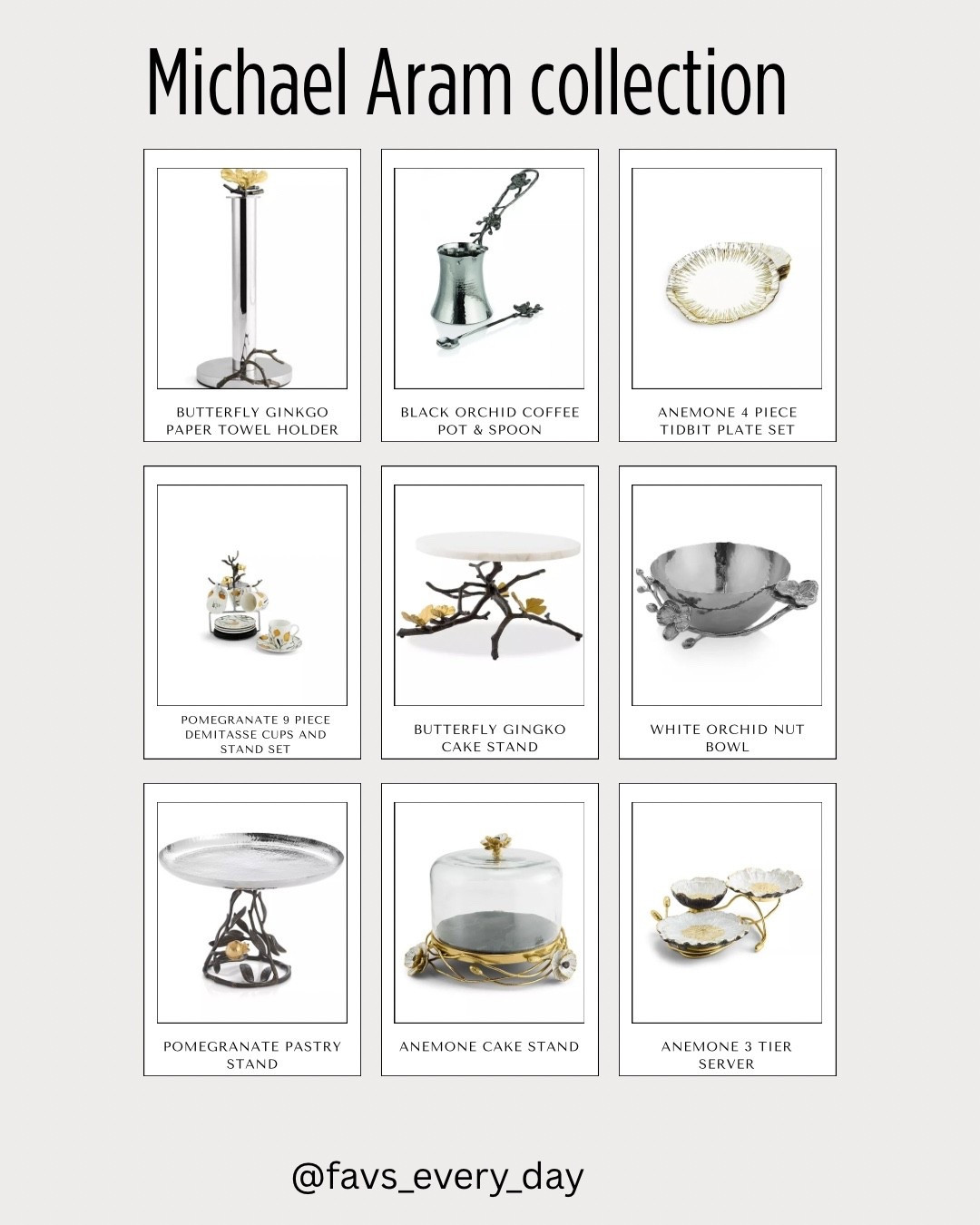 Michael Aram Collection 🤍 Timeless Table Decor

This collection is where art meets everyday living. Every piece feels sculptural, elegant, and thoughtfully designed — the kind of decor that instantly elevates your space without trying too hard.

From serving stands to statement bowls, Michael Aram pieces are perfect for entertaining, special occasions, or simply making your home feel more refined day to day.

✨ Handcrafted, artistic details
✨ Functional but display-worthy
✨ Perfect for hosting, gifting, or styling shelves

If you love pieces that feel intentional, elevated, and timeless — this collection is a must-save. I linked my favorites for easy shopping 👇

#LTKHome #LTKU