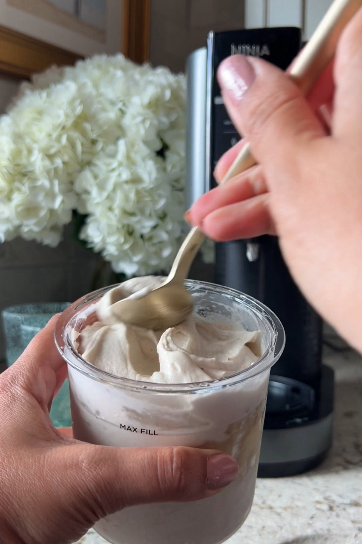 My new summer obsession is this Nina CREAMi we got on @Walmart #walmartpartner 

It makes the most seriously delicious frozen treats. We’ve been loving the single ingredient fruit sorbets as a healthy cool treat. 

#walmartmusthaves