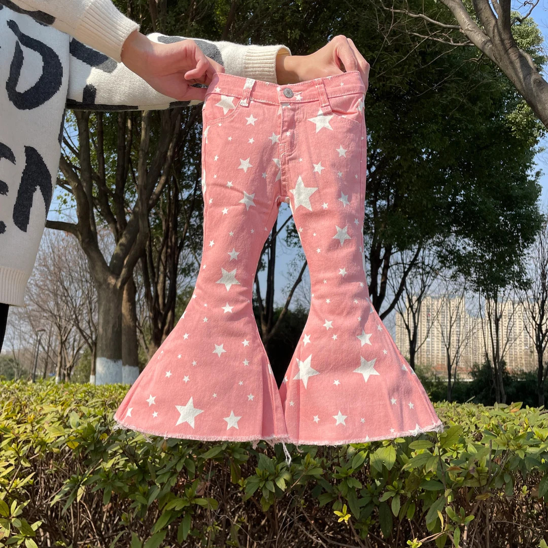 Star Toddler Girl Bell Bottoms,infant Girl Flare Pant,girl Bell Bottom Pant,girl Spring Clothes,g... | Etsy (US)