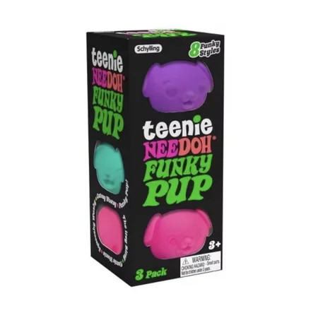 NEEDOH Teenie Funky PUP DOG SQUSHI , STRESS RELIEVER, FIDGET , SENSORY BALL , COLORS MAY VARY, 3 PUP PER PACK | Walmart (US)