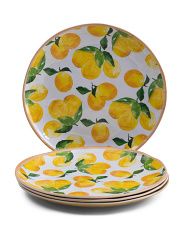 4pk Melamine Indoor Outdoor Rustic Lemon Dinner Plates | Kitchen & Dining Room | T.J.Maxx | TJ Maxx