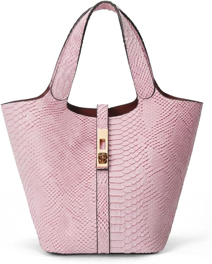 Tote Bag for Women Crocodile Pattern Satchel Bag for Women Shoulder Handbag Purse Clutch Bags for... | Amazon (US)