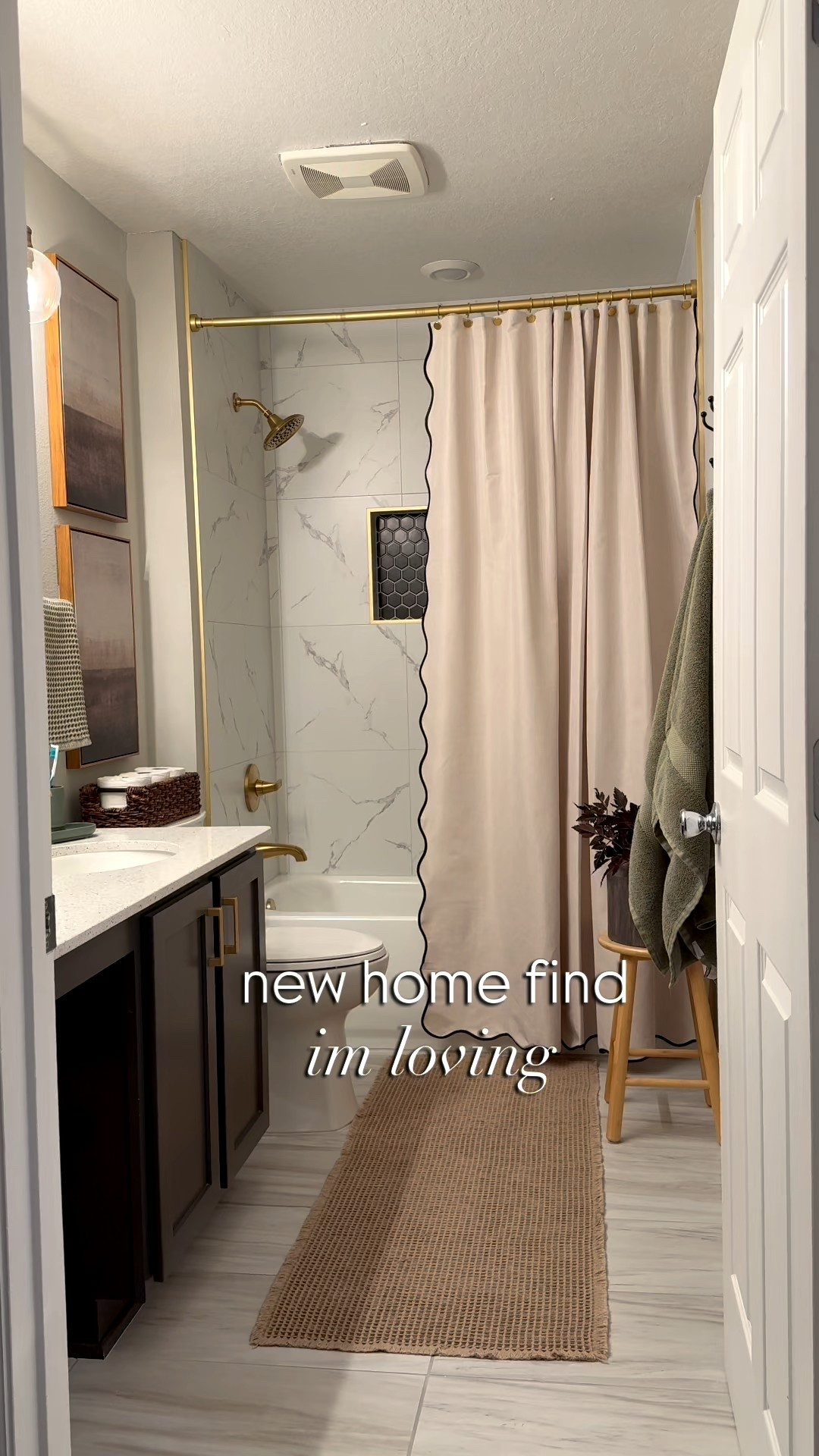 Love this new scallop shower curtain! I did the 84” length and love it- They even come with hooks but I grabbed my own since I needed gold! 

Shower curtain, bathroom finds, guest bathroom, master bathroom, Amazon home finds, Amazon bathroom finds 

#LTKSaleAlert #LTKHome