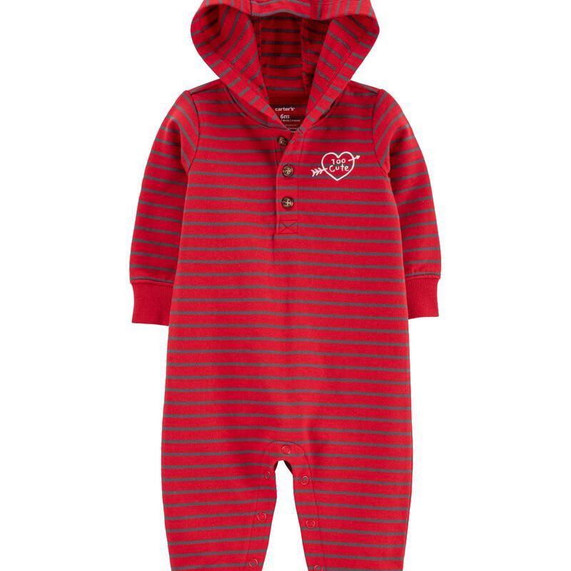 Baby Valentine's Day Hooded Jumpsuit | Carter's