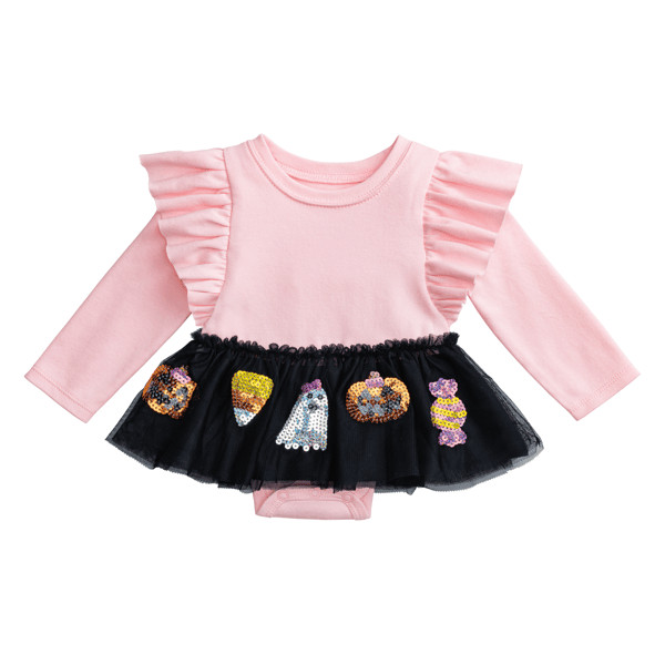 Halloween Tutu Baby Bodysuit | Mud Pie