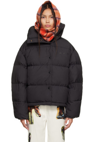Black Puffer Down Jacket | SSENSE