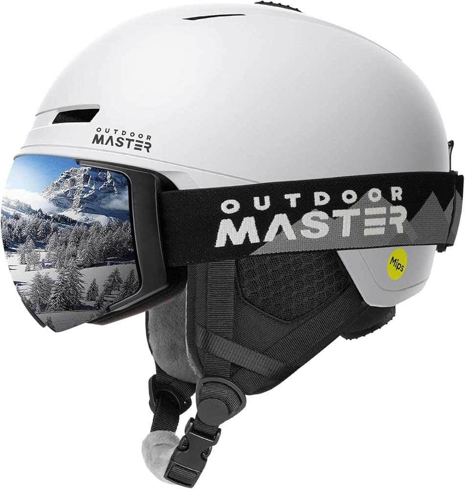OutdoorMaster Diamond II MIPS Ski Helmet with Ski Goggles PRO Set - Adjustable Fit Snowboard Helm... | Amazon (US)