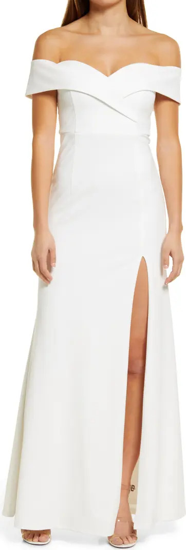 Song of Love Off the Shoulder Knit Gown | Nordstrom