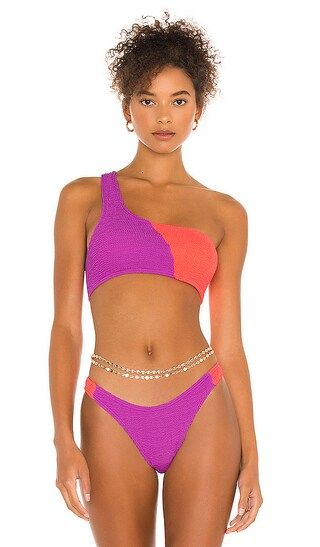 Samira Crop Bikini Top in Ultraviolet Multi | Revolve Clothing (Global)