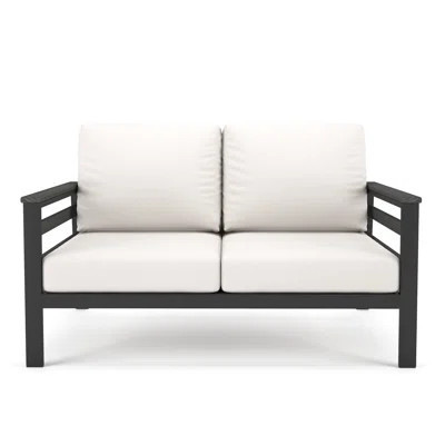Townsend 55'' Wide Outdoor Loveseat with Sunbrella® Cushions | Wayfair North America
