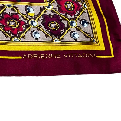 Vintage Adrienne Vittadini Silk Scarf Hidden Mickey Mouse Head Pink Paisley | eBay US