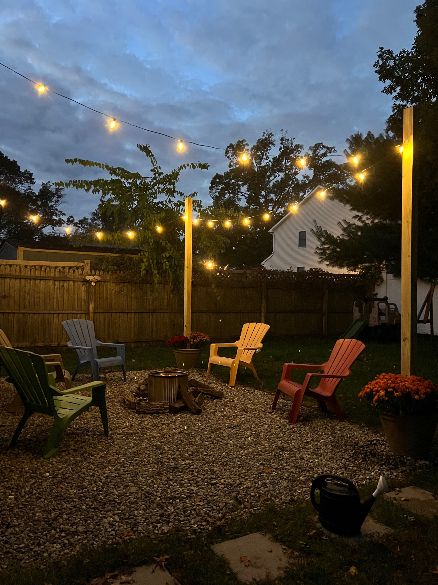 small space backyard seating area. just finished this DIY project! 

#LTKhome