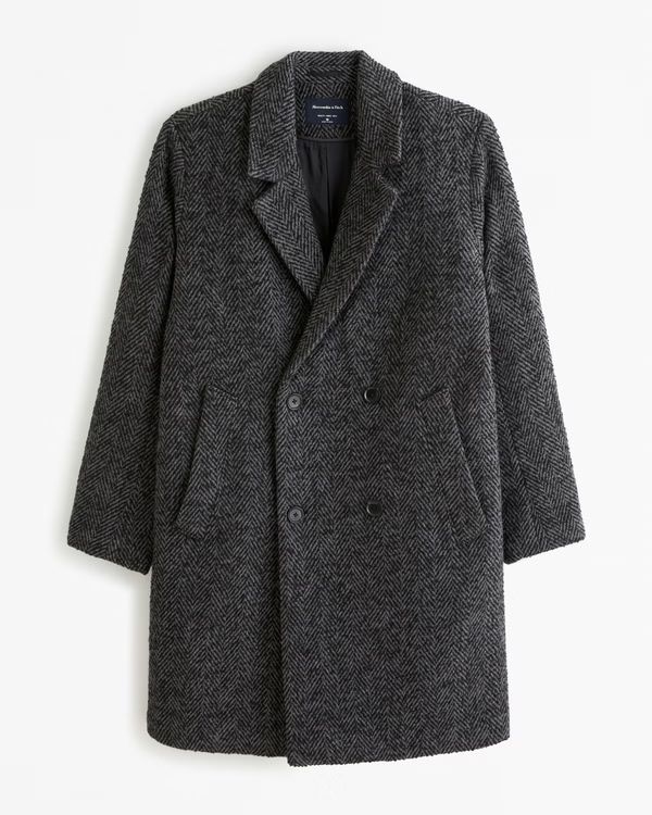 Wool-Blend Mac Coat | Abercrombie & Fitch (US)