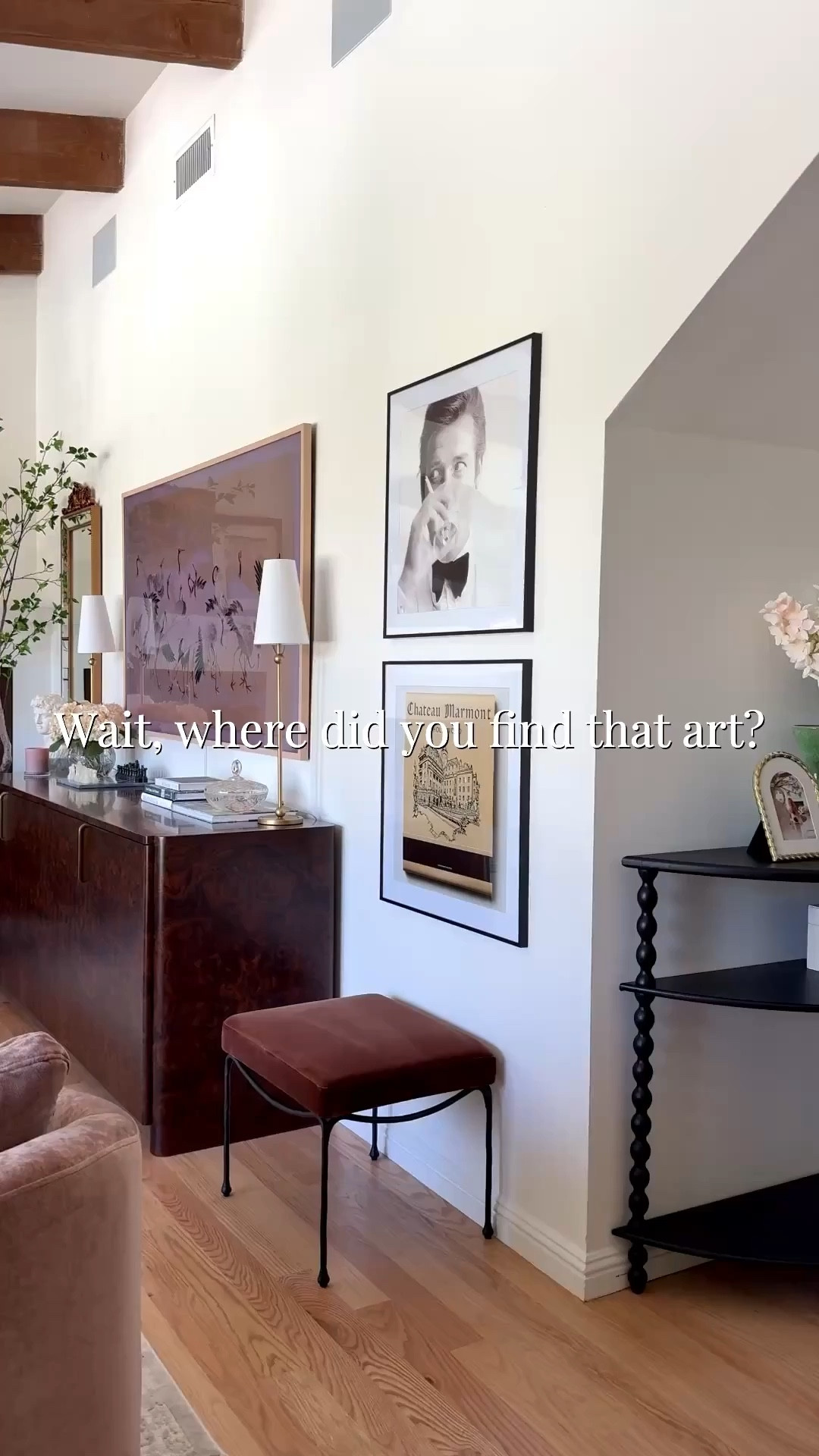 How I get designer inspired art for less! These gallery frames are incredible quality! And I get my printables artwork done at Walgreens or FedEx! At Walgreens, you can do a poster print. You maybe have to trim your art down to fit, but it’s so easy!