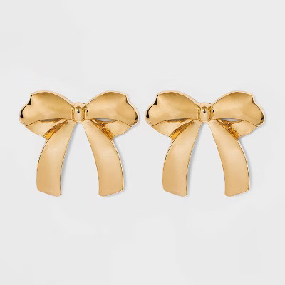 SUGARFIX by BaubleBar Metallic Bow Drop Earrings | Target