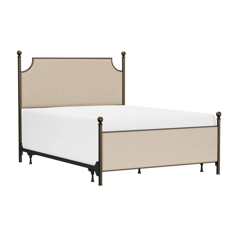 Hillsdale Furniture Queen Upholstered Headboard and Footboard without Frame, Bronze | Walmart (US)