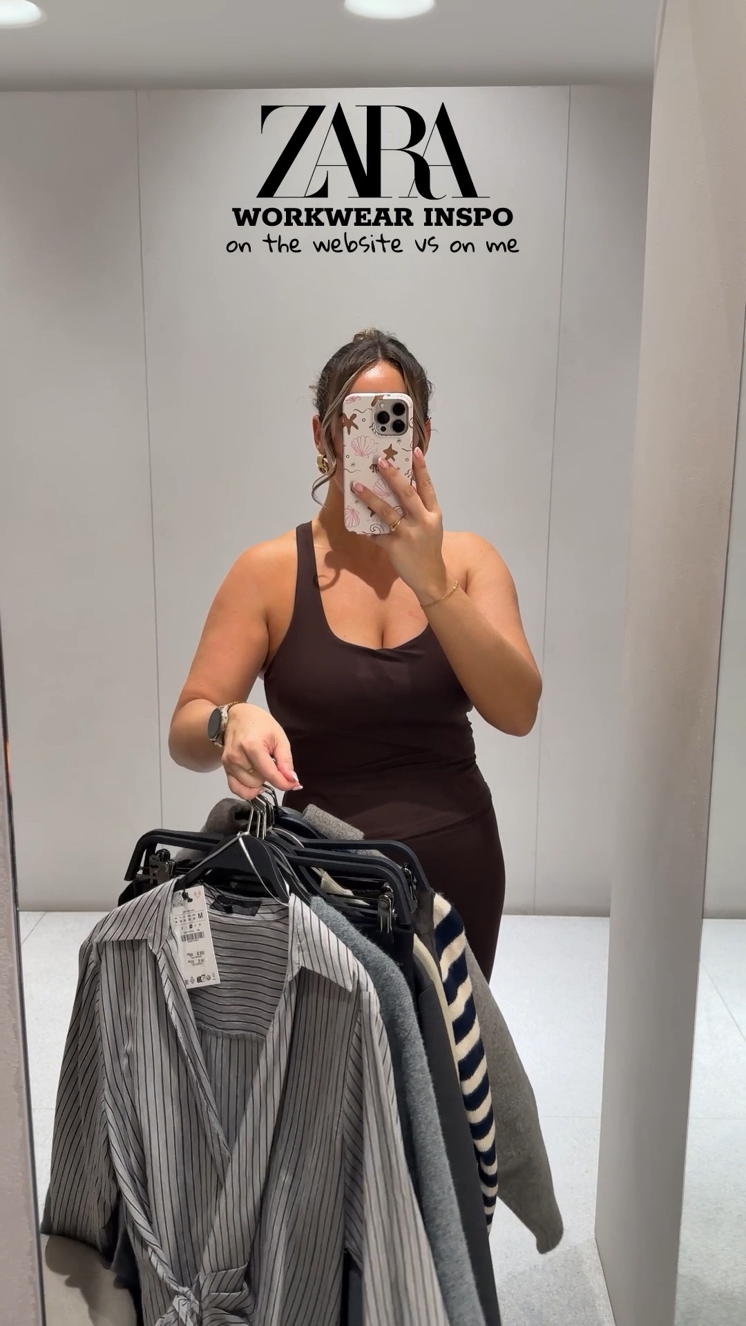 ZARA online vs on me - workwear inspo 💼

I’m a uk size 10, 5ft4 and I’m wearing the following sizes;
Stripe cardigan - size medium
Navy Trousers - size medium 
Grey top co-ord - size medium
Grey trouser co-ord- size small (but medium would be better)
Grey knit - small
Black trousers - small 
Black lace top - size small
Grey scarf knit - size medium

Workwear outfit UK, office wear, teacher outfit, tailored trousers, knitwear, shirts, 

#LTKworkwear #LTKautumn #LTKstyletip