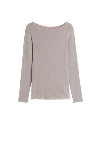 Intimissimi Woman's Boat Neck Modal Cashmere Ultralight Top in Natural, Size M | Amazon (US)