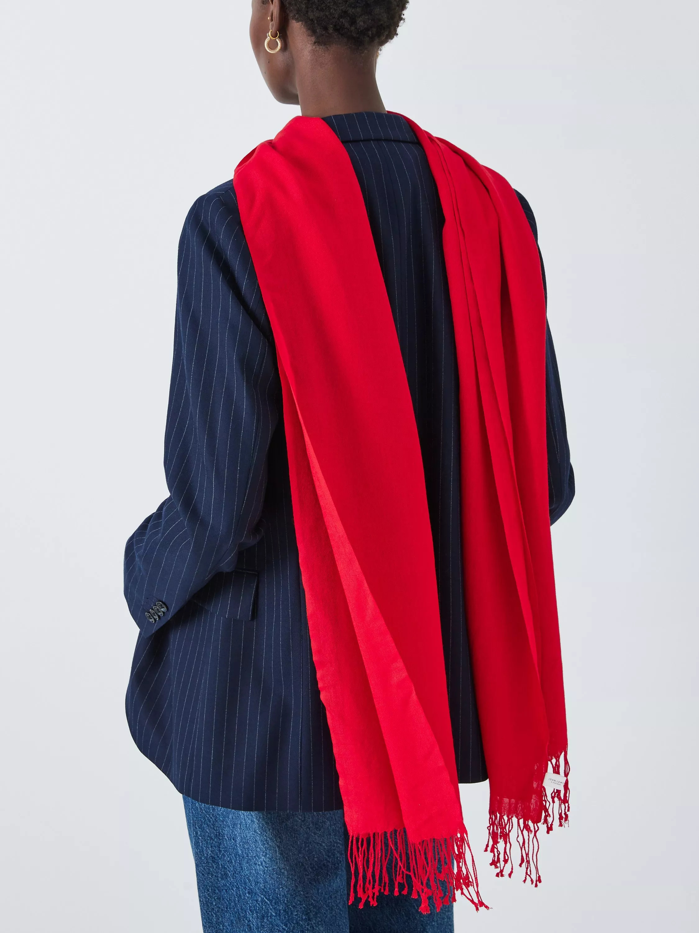 John Lewis Wool Blend Fringe Scarf | John Lewis (UK)