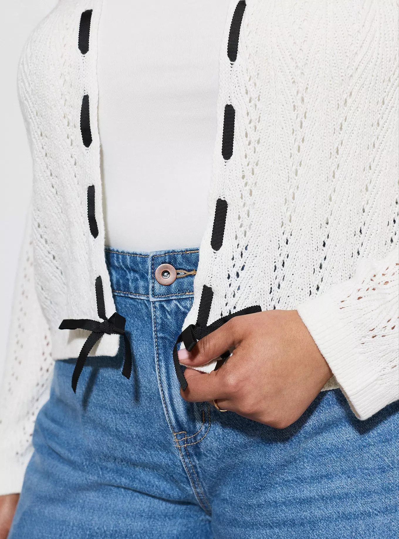 LoveSick Slotted Ribbon  Cardigan | Torrid (US & Canada)