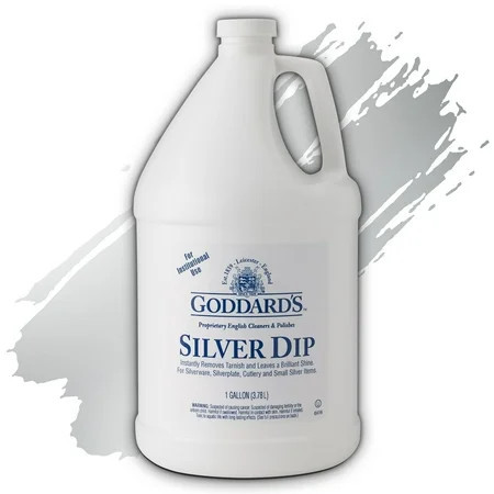 Goddard’s Silver Cleaner Dip – Silver Jewelry Cleaner Solution for Hard-to-Reach Silverplate Cutlery & Small Items – Professional Use Silver Tarnish Remover – Silverware Cleaning Supplies (1 Gal) | Walmart (US)