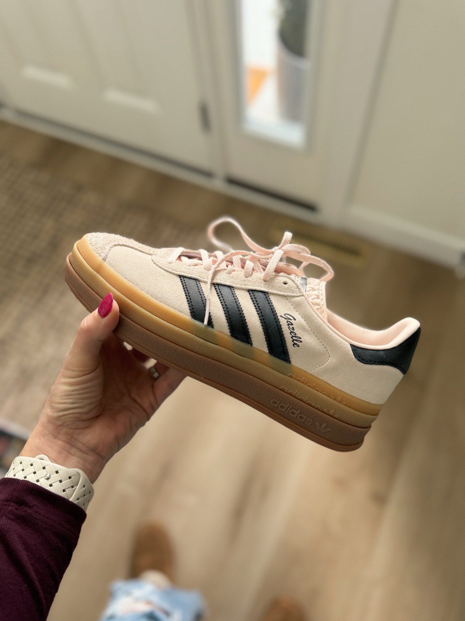 adidas gazelle silver green womens Adidas Gazelle Bold In Turquoise For Women