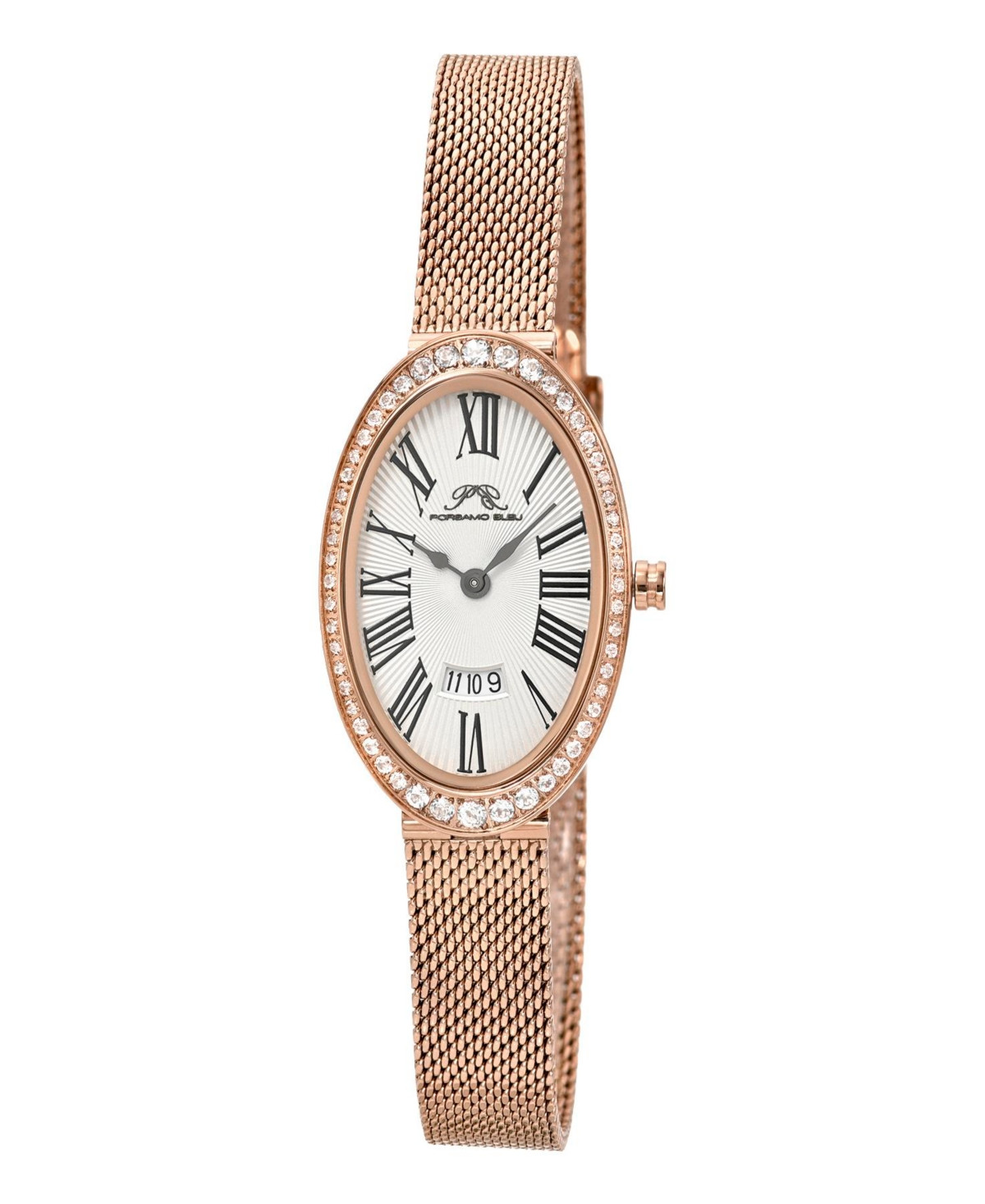 Porsamo Bleu Women's Eloise Topaz Rose Tone Stainless Steel Bracelet Watch 34 mm - Rose tone | Macy's