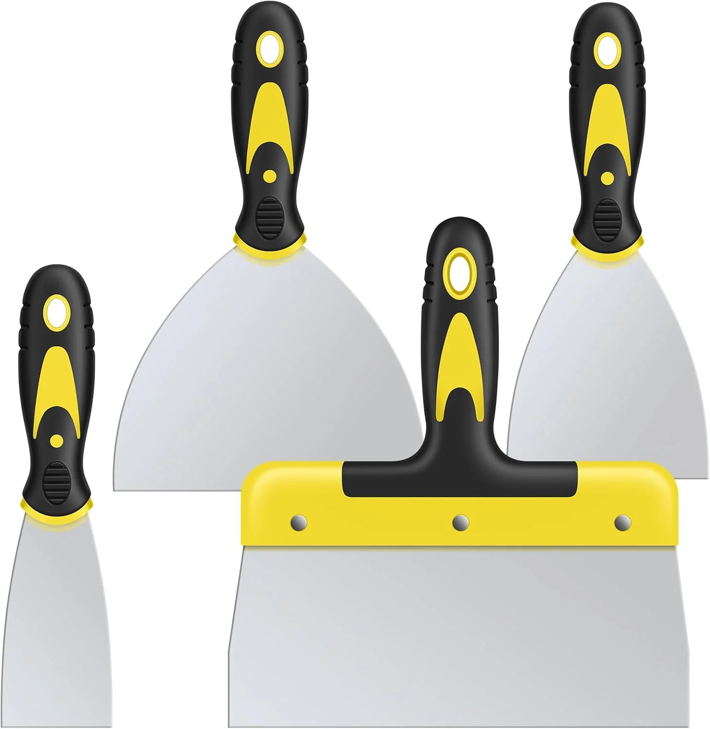 DEKEones Putty Knife Set, 4 Pieces Stainless Steel Scraper Paint Tool | Walmart (US)