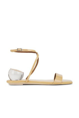 Jeffrey Campbell Foretell Sandals in Buff Patent from Revolve.com | Revolve Clothing (Global)