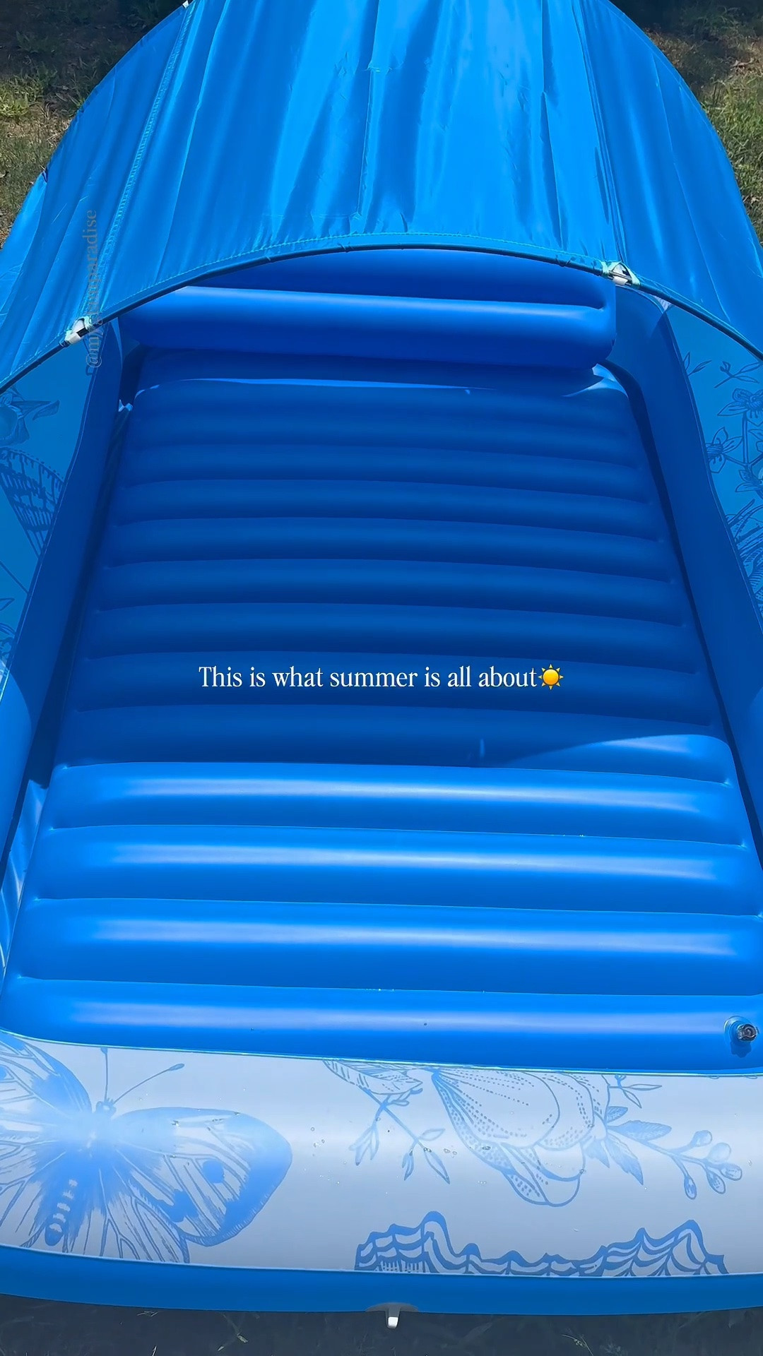 POV: This is what summer is all about ☀️💦 Just add sunshine and this inflatable tanning pool lounger with a canopy, and you’re set for the perfect chill day. 🌴✨

Bought this one myself & had to share! 🤍 Linked if you want one 🛒

#LTKdayinmylife #LTKmorningroutine #LTKselfcare