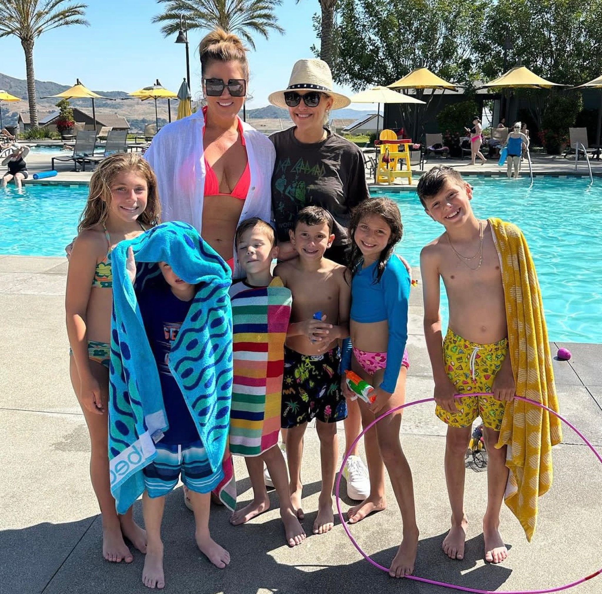 Pool day! Nick’s swim trunks are Cat & Jack. Sienna’s swim suit is Cat & Jack. Luca’s swim trunks are H&M. My Def Leppard top is Junk Food Clothing & hat is AllSaints.

#LTKswim #LTKSeasonal #LTKkids