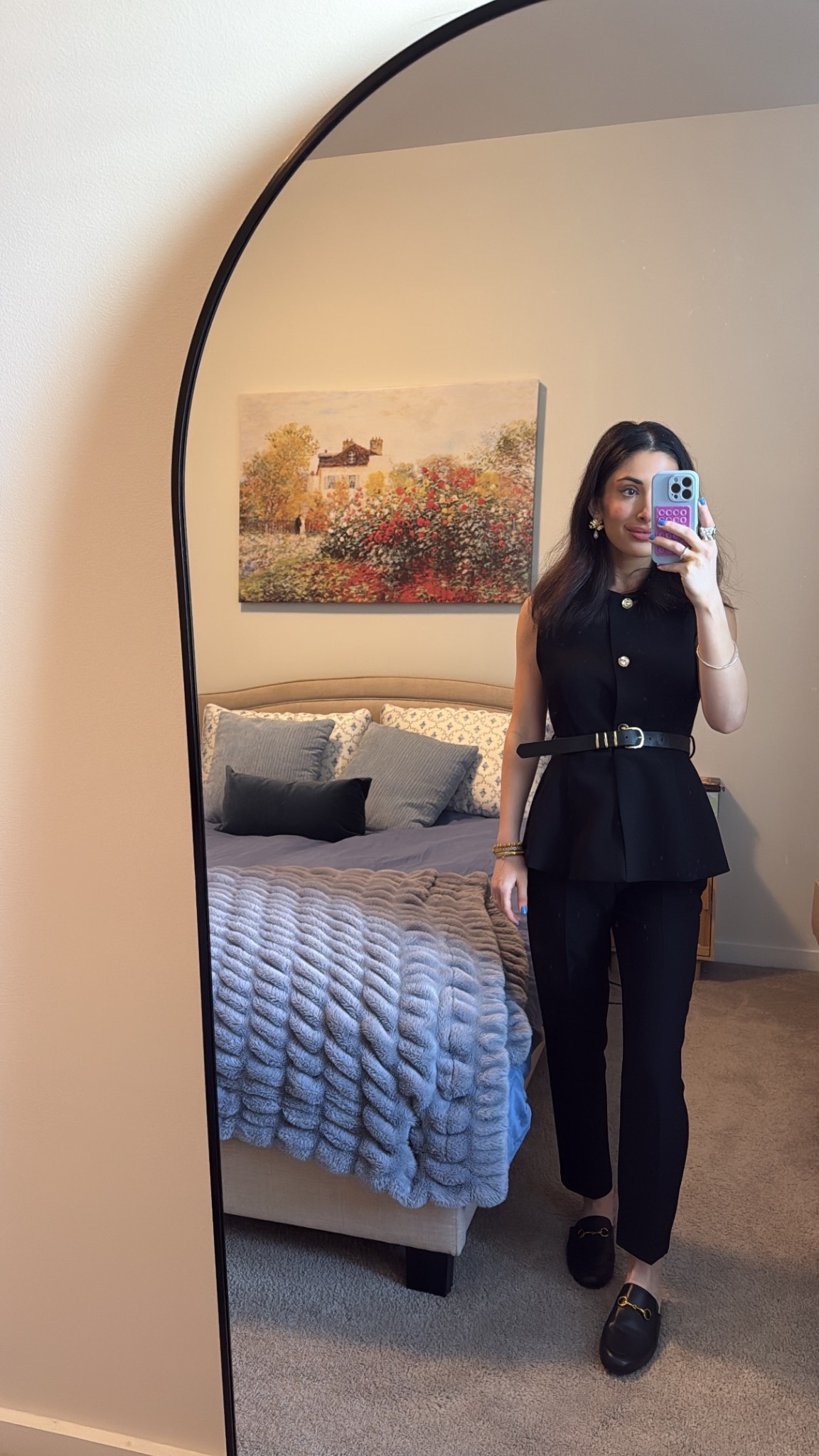 4/24 — vest & pants are from Zara (took both in small) & shoes are Amazon and so comfy! I also have them in pink. True to size but if you’re between sizes, size up 1/2!