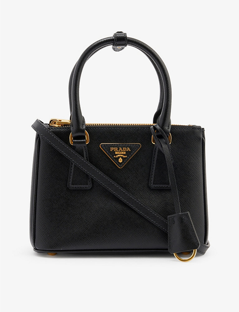 PRADA Galleria mini leather shoulder bag | Selfridges