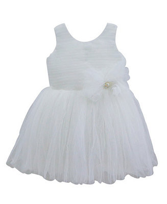 Popatu White Elegant Dress & Reviews - Dresses - Kids - Macy's | Macys (US)