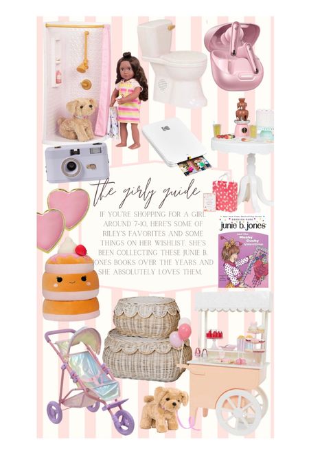 If you’re looking for a girls gift guide for ages 7-10… here’s some things Riley loves or has on her Christmas wishlist. You can’t go wrong with any of these things. 

Girls Christmas gift guide. Our generation dolls. Amazon ratton baskets. Girls play stroller. Girls heart earrings. Kids books. Kids camera. Plush toys. 

#LTKGiftGuide #LTKkids #LTKHoliday