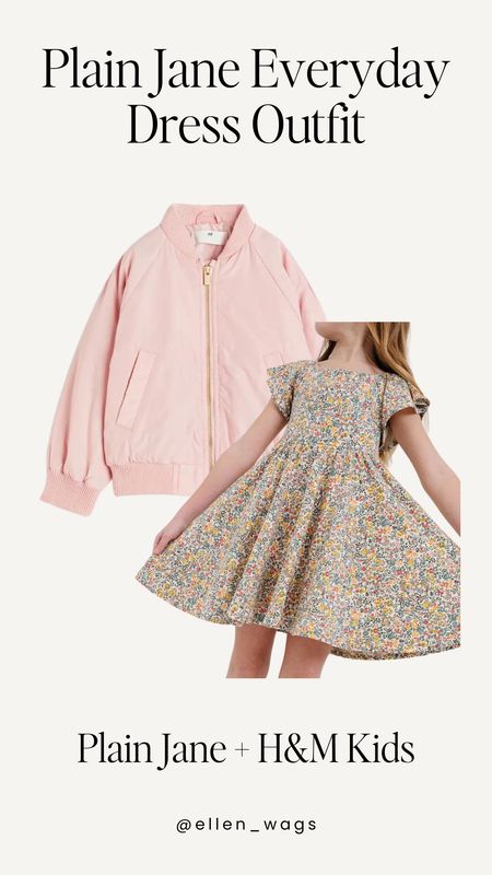 This adorable dress pattern is perfect with this lovely pink bomber 😍💗

#LTKstyletip #LTKFind #LTKkids