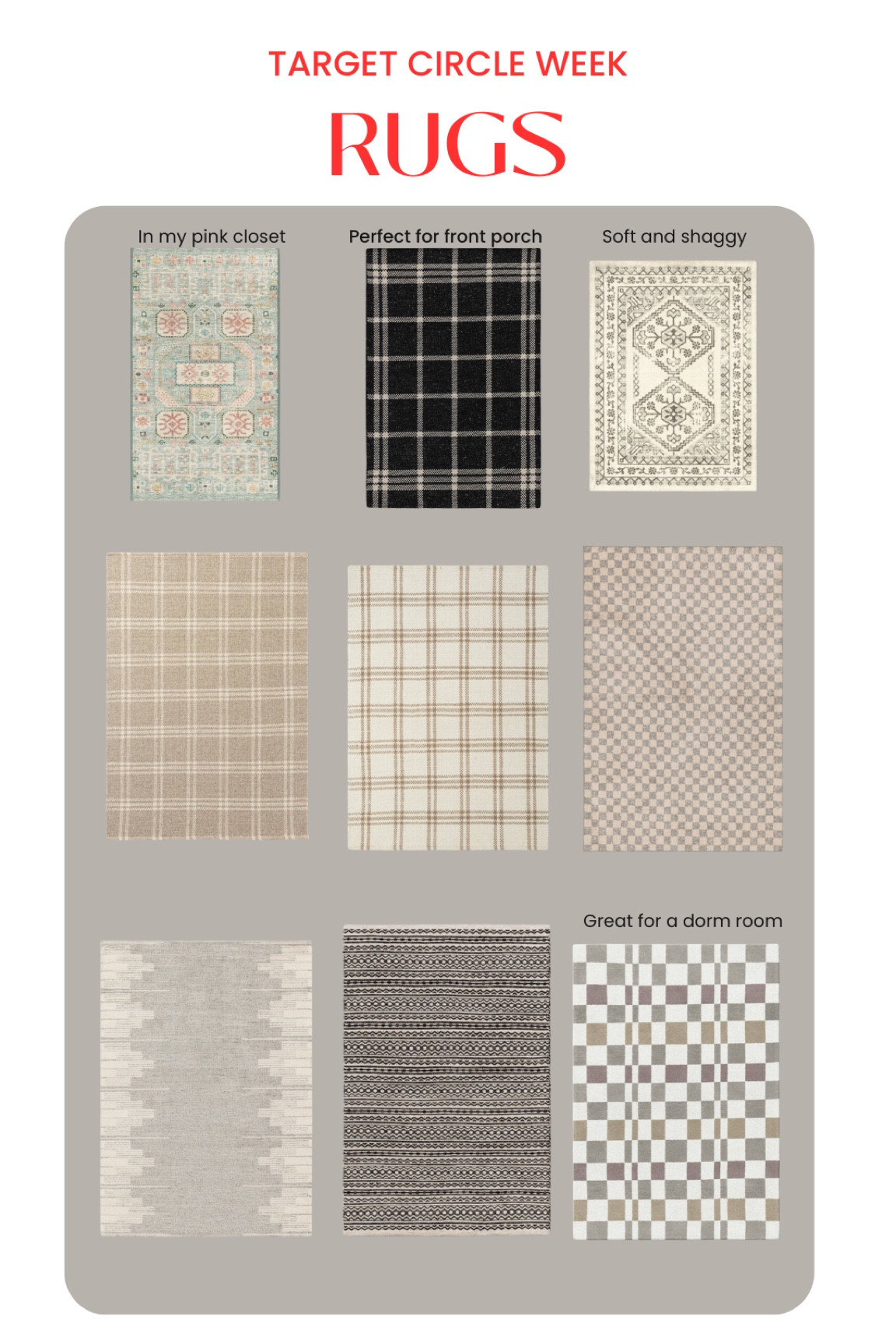 Shop my rug picks from target Circle week. 30% off!

#LTKHome #LTKSaleAlert #LTKSummerSales