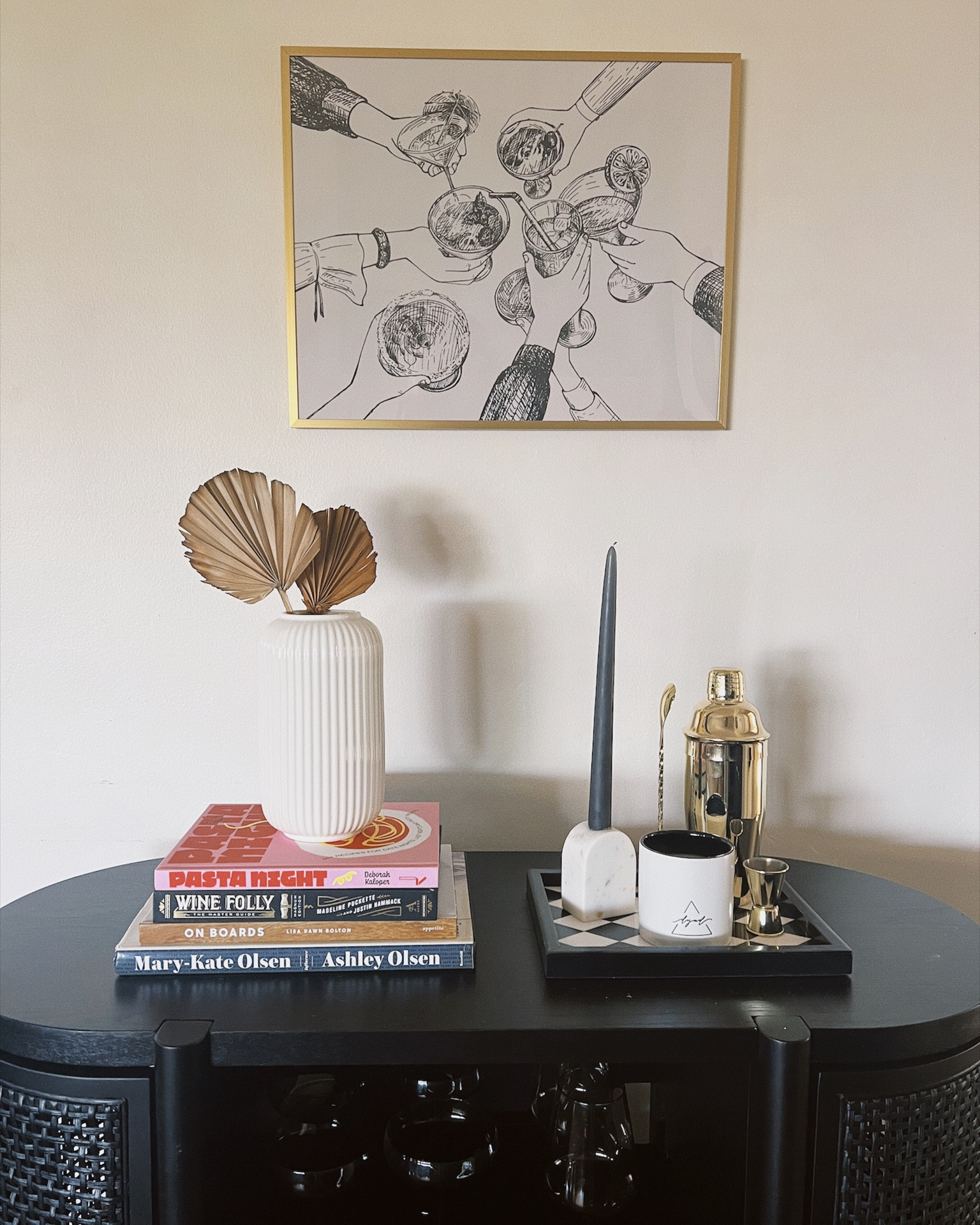 New bar cart setup! 

#LTKhome #LTKunder100 #LTKFind