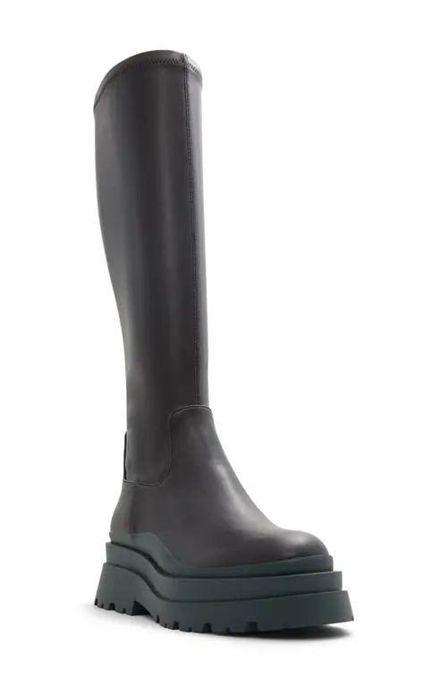 ALDO Majorr Knee High Platform Boot in Black at Nordstrom, Size 8.5 | Nordstrom