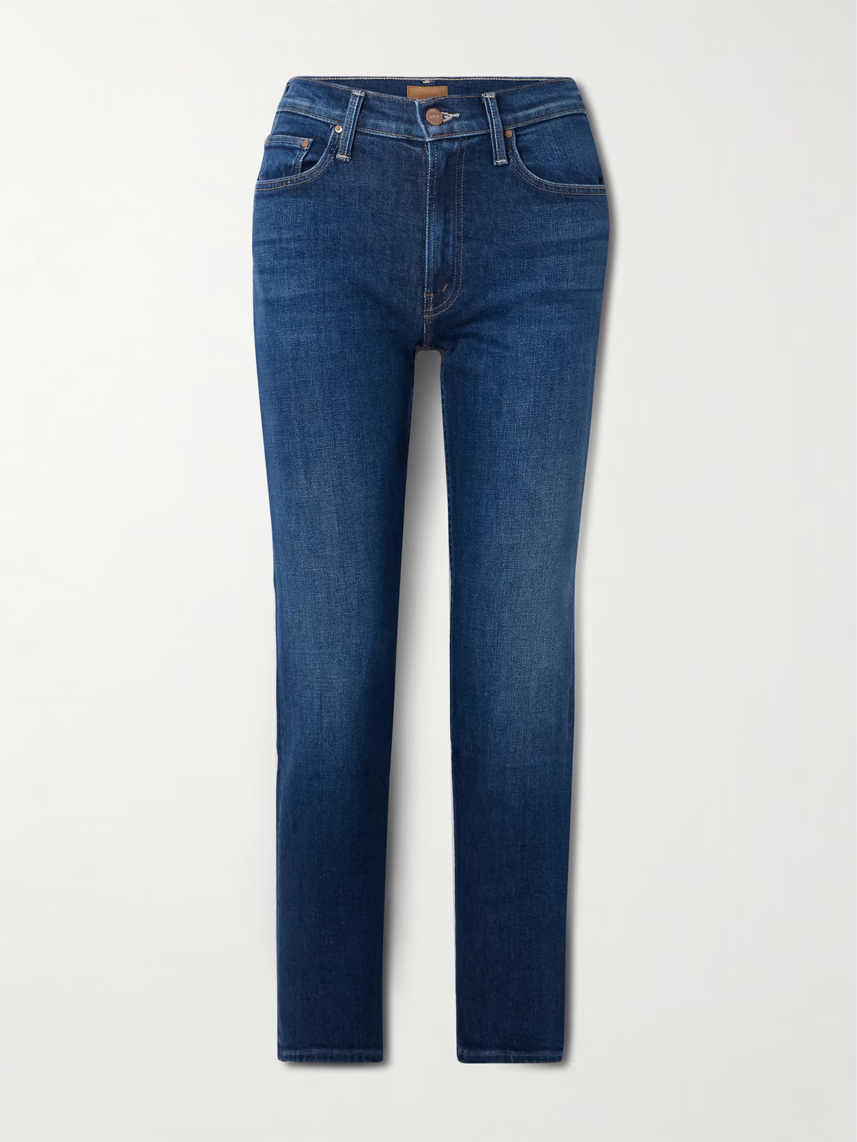 Mother - The Mid-rise Rider Flood Mid-rise Skinny Jeans - Blue | NET-A-PORTER (US)
