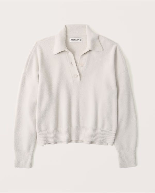 DreamLush Long-Sleeve Polo | Abercrombie & Fitch (US)
