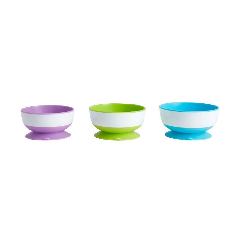 Munchkin 3pk Stay-Put Suction Bowls | Target