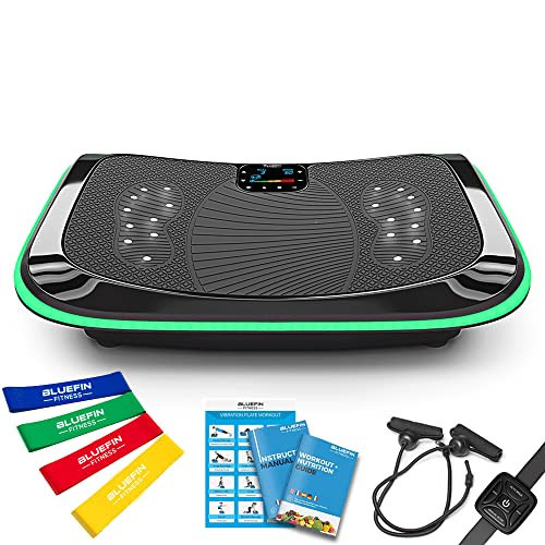 Bluefin 4D Triple Motor Vibration Plate Machine | Powerful Vibration Plate Exercise Machine with Magnetic Therapy | Bluetooth Speaker | Vibration Oscillation & Micro Vibration | Silent Drive Motors | Amazon (US)