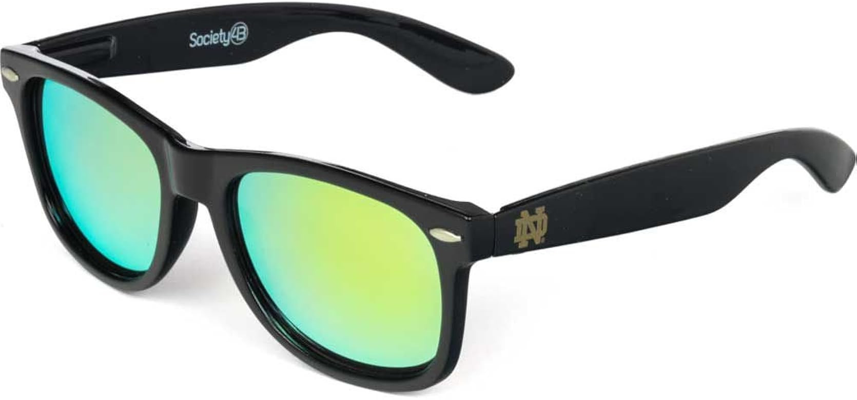 Society43 NCAA Notre Dame Fighting Irish ND-1 Dark Frame Lenses Sunglasses, One Size, Blue/Gold | Amazon (US)