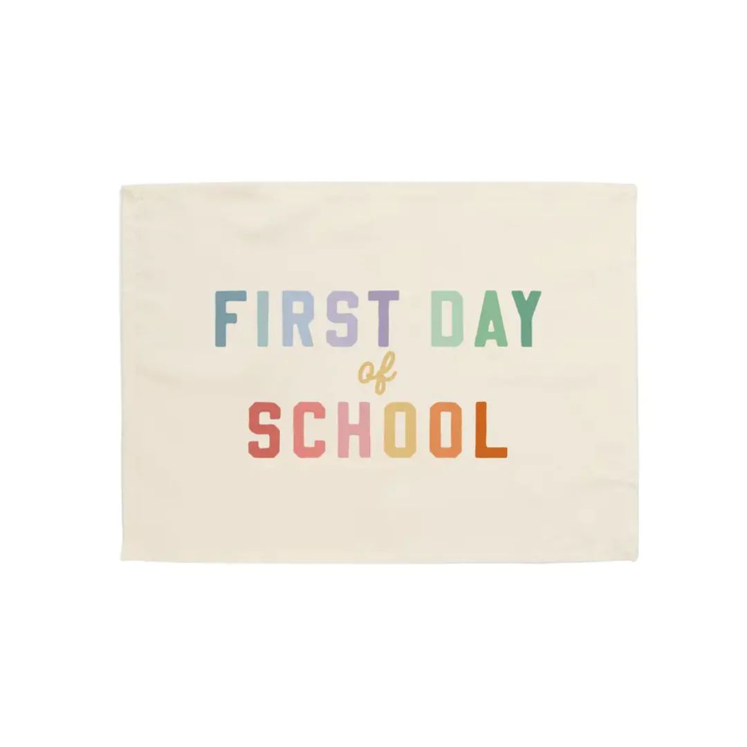 First Day Of School Small Banner | Ellie and Piper