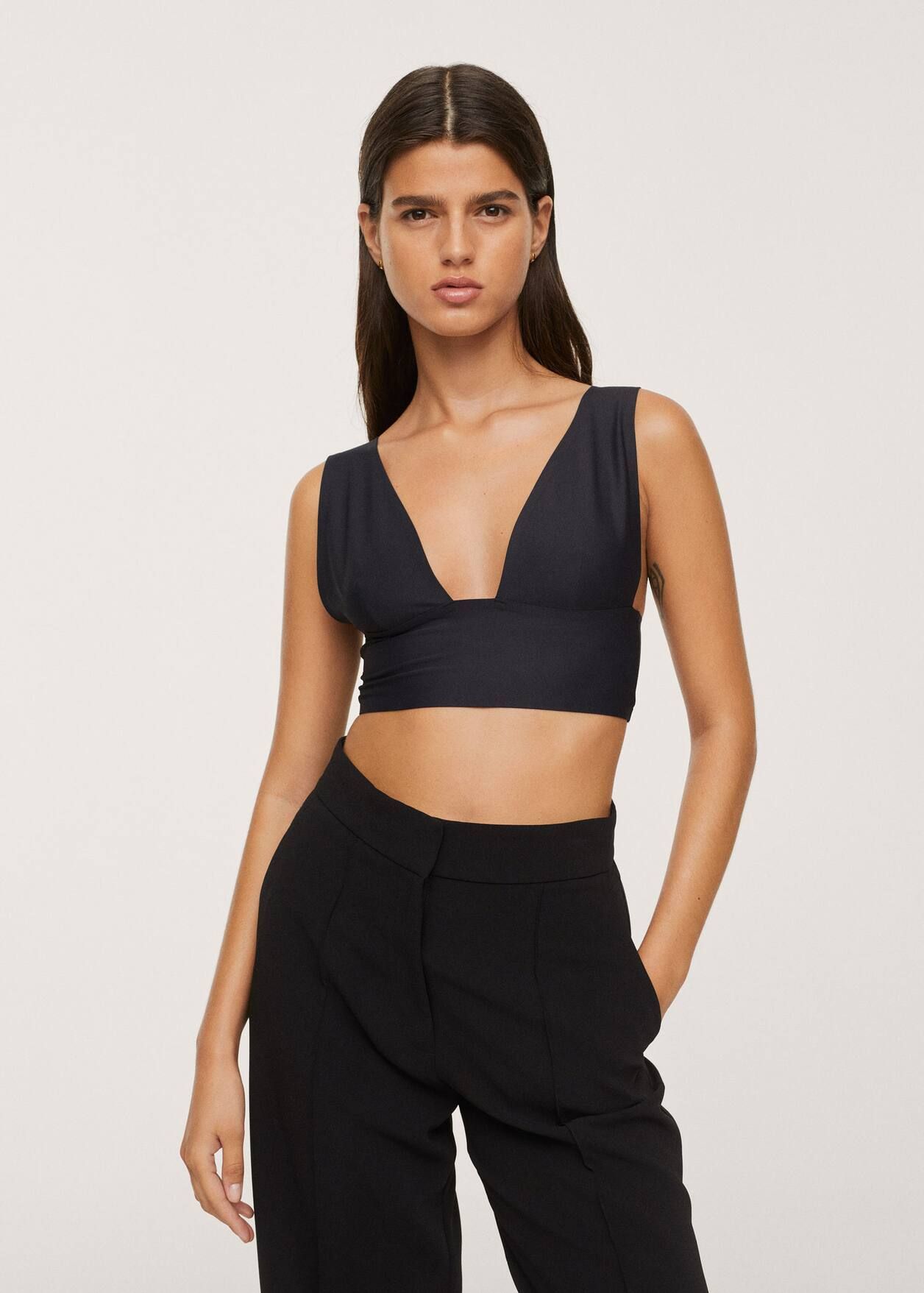 Open neck bra | MANGO (US)