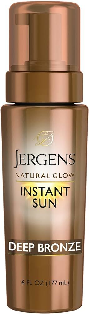 Jergens Natural Glow Instant Sun Body Mousse, Self Tanner for Deep Bronze Tan, Sunless Tanning Bo... | Amazon (US)